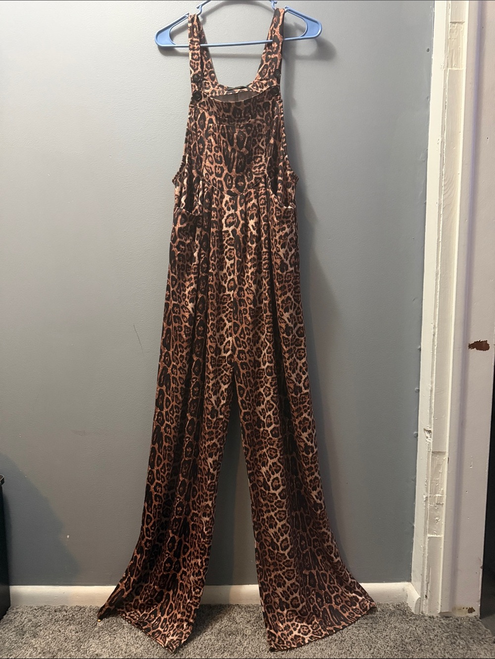 Sterling Kreek Leopard-Print Wide Leg Jumpsuit - Brown/Black